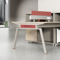 Mobilier de bureau commercial au design moderne table de séparation de bureau d'ordinateur debout modulaire pour un travail de bureau efficace