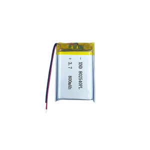 Batería de polímero de litio <span class=keywords><strong>XND</strong></span> 802540PL de 800 mAh y 3.7 V con placa de protección para dispositivos de belleza y altavoces - Product Image 1