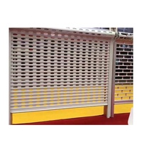 Porte de volet roulant de gril en fibre de verre de conception moderne de haute qualité Volet roulant extérieur transparent avec surface finie