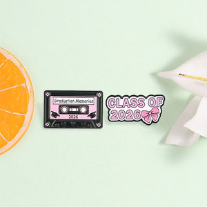 Set di spille smaltate per la laurea 2026: <span class=keywords><strong>Cassetta</strong></span> e Fiocco per decorazioni di rito di consegna del diploma - Product Image 1