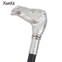 Canne de marche luxueuse avec poignée en argent en forme de chameau, bâtons de marche tendance et originaux, accessoires de fête et de cosplay