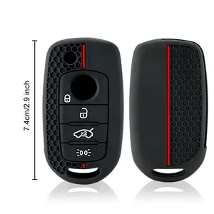 Housse de protection en silicone pour clé <span class=keywords><strong>Fiat</strong></span> Cronos Egea 500X Toro <span class=keywords><strong>Tipo</strong></span>, <span class=keywords><strong>Dodge</strong></span> <span class=keywords><strong>Neon</strong></span>, porte-clés sans clé - Product Image 5