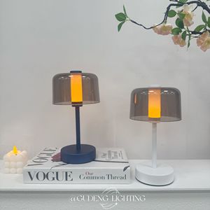 โคมไฟเห็ดมินิมอลแบบข้ามพรมแดน, โคมไฟตกแต่งข้างเตียงสไตล์โมเดิร์น, โคมไฟตั้งโต๊ะแบบชาร์จไฟได้, โคมไฟสร้างบรรยากาศยามค่ำคืนสุดหรู - Product Image 4