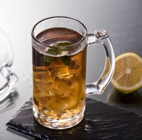 Chopes à bière lourdes, chopes en verre de 16 oz avec poignée, verres à bière de 500 ml, verres à boire pour la bière