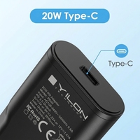 Producto en Tendencia 2026: Cargador GaN de 20W con un Solo Puerto Tipo-C, Adaptador de Bolsillo con Enchufe Europeo, Diseñado para Celulares y Viajes Cortos