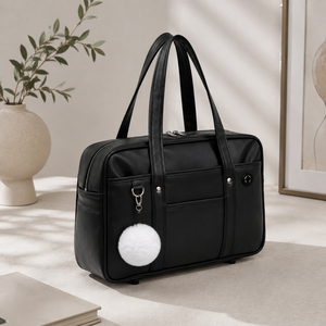 Maletín de Negocios de Lujo para Hombre en PU Negro con Puerto para Auriculares, Maletín de Oficina Duradero de Alta Calidad para Fin de Semana - Product Image 5