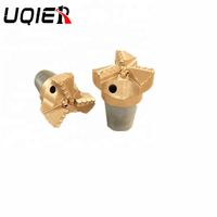 Foret PDC 151 mm à 3 ailettes pour forage de puits d'eau dans roches dures, outil de coupe en carbure forgé pour l'exploitation minière, pièces de machines minières