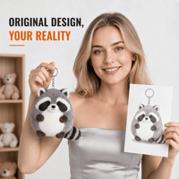 Porte-clés en peluche personnalisé en forme d'animal de la forêt, jouet doux, fabricant en gros, conception sur mesure, usine de jouets en peluche, OEM ODM