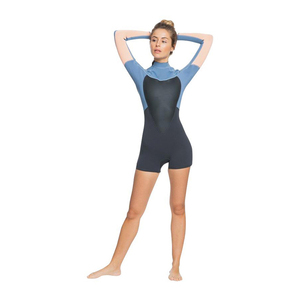 Traje de <span class=keywords><strong>neopreno</strong></span> de pierna corta de manga larga <span class=keywords><strong>Yulex</strong></span> Super Strech de alta calidad para mujer, traje húmedo térmico de piel suave para surf, esnórquel, buceo - Product Image 6