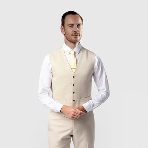 Costumes italiens pour hommes grandes tailles, coupe ajustée, ensemble 3 pièces, costume formel d'affaires, blazer, gilet, pantalon, costumes en tissu peigné pour hommes - Product Image 2