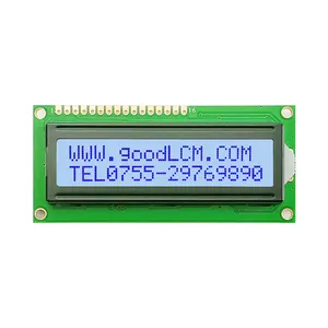 Tela de display lcd de 7 segmentos, durável, tela cinza, azul, unidade st7066, módulo de personagem lcd 5.0v 1602, tela de exibição