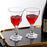 Verres à vin rouge en acrylique de 270 ml, gobelets à champagne, coupes à dessert, verres à cocktail, gobelets à eau en plastique incassables pour mariage, plage