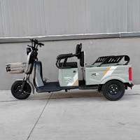 Chine nouvelle production d'usine de vélo électrique à grande vitesse électrique 3 roues corps ouvert Dudu Tricycle moto 501-800W 60V