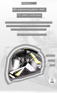 ABS Modular Mũ bảo hiểm với ống kính kép mở Thiết kế khuôn mặt phát hành nhanh chóng đóng cửa mới cho bluetooth đi xe đạp và <span class=keywords><strong>Motocross</strong></span> các tính năng - Product Image 5