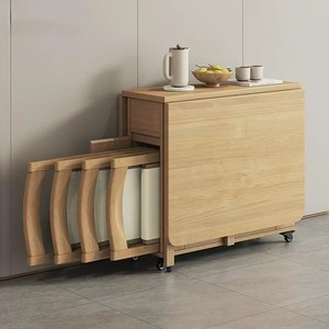 Mesa <span class=keywords><strong>y</strong></span> <span class=keywords><strong>Sillas</strong></span> Extensibles <span class=keywords><strong>de</strong></span> Madera <span class=keywords><strong>de</strong></span> Diseño Moderno DISHI, Producción <span class=keywords><strong>de</strong></span> Fábrica para Muebles para el Hogar, para Apartamentos <span class=keywords><strong>y</strong></span> Hoteles - Product Image 2