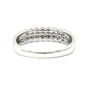 Vente en gros directe de bijoux de luxe prix usine 18k or blanc haute qualité diamant demi-voie bagues pour femmes fête de mariage - Product Image 3