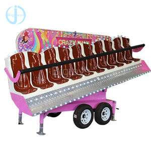 Offre Spéciale Usine Carnaval Jeu Remorque Monté Portable Mini Miami Parc D'attractions Manèges Crazy Wave Amusement Ride à Vendre - Product Image 4