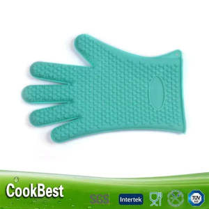 Vente chaude Funny Four Résistant À La Chaleur BBQ <span class=keywords><strong>Gants</strong></span> avec Doigts <span class=keywords><strong>De</strong></span> Protection Contre La Chaleur Cuisson Silicone Pot Titulaire pour Grill - Product Image 2