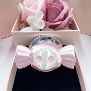 Soporte de Teléfono con Forma de Caramelo 3D, Textura de Seda, Soporte de Teléfono con Diseño de Dibujos Animados, Soporte de Teléfono Móvil con Lazo Rosa Dulce para Niñas - Product Image 1