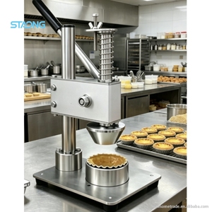 Presse à tartelettes à fruits largement utilisée, machine commerciale de qualité alimentaire <span class=keywords><strong>pour</strong></span> la formation de coques de tartelettes aux œufs - Product Image 1