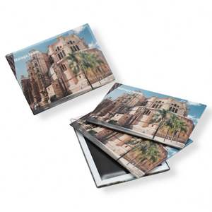 Aimants de réfrigérateur en étain personnalisés avec logo, aimants de réfrigérateur en métal vintage pour souvenir d'entreprise - Product Image 1