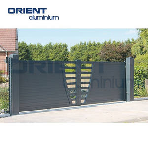 <span class=keywords><strong>Portail</strong></span> en aluminium pour maison, conception de porte automatique coulissante pour allée - Product Image 1