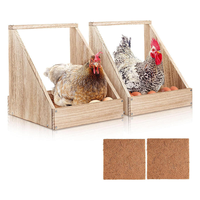 Nouvelle Boîte de Nidification en Bois Massif pour Poulets, Vente en Gros Usine, Accessoire Durable et Écologique pour Ferme Avicole de Jardin, en Bois Naturel pour Poulailler