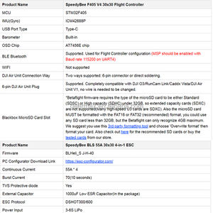 SpeedyBee F405 V3 <span class=keywords><strong>V4</strong></span> BLS 50A 55A 60A 30x30 FC & ESC Stack UAV Pièces de rechange Contrôleur de vol Bls <span class=keywords><strong>4</strong></span>-en-1 ESC 3-6S Lipo FPV Drone Kit - Product Image 3