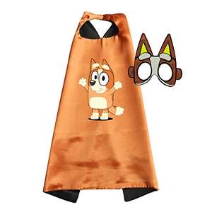Disfraces de Fiesta de <span class=keywords><strong>Bluey</strong></span> y Bingo al por Mayor, Conjuntos de Capa y Máscara de <span class=keywords><strong>Bluey</strong></span> para Niños, <span class=keywords><strong>Disfraz</strong></span> de Halloween, Anime, Cosplay - Product Image 3