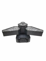 Lumière de tête mobile rétro en forme de feuille d'érable LED 250W, 3x60W blanc chaud doré, 36 pièces d'effets de pixels RGB pour fond, concert vintage DMX512