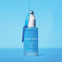 Nouvel emballage cosmétique de luxe bouteille de lotion pour fond de teint en verre ambré givré bouteille de crème d'huile pour sérum de soin de la peau en verre noir avec pompe