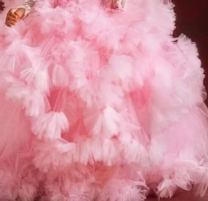 Lujosos <span class=keywords><strong>vestidos</strong></span> de niña de las flores rosas <span class=keywords><strong>Vestidos</strong></span> de novia de plumas para niñas <span class=keywords><strong>Vestidos</strong></span> de desfile de comunión <span class=keywords><strong>baratos</strong></span> <span class=keywords><strong>Vestidos</strong></span> - Product Image 5