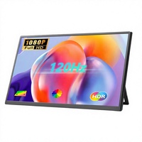 Vente en gros directe, moniteur portable ultra fin IPS de 18,5 pouces, 1080P, 120 Hz, support réglable, écran portable pour les voyages d'affaires