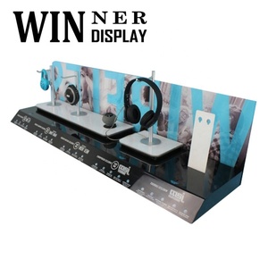 Tùy chỉnh hiện đại thân thiện với môi Máy tính để bàn truy cập đa chức năng L hình dạng Acrylic loa không dây tai nghe kệ trưng bày - Product Image 2