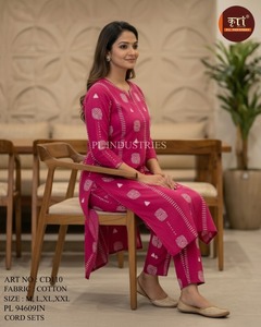 Conjunto de Cordón Rosa para Mujer, Cómodo, de Algodón, para Oficina, Hogar y Uso Casual, Disponible a Precio de Mayoreo - Product Image 6