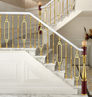 Balustrade pour bâtiments de style victorien Main courante d'escalier en métal en spirale pour intérieur de porche