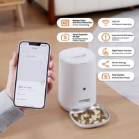 Comedero Inteligente Automático para Perros y Gatos, Ecológico, a Prueba de Humedad, para Conservación de Alimentos, con Dispensador de Comida Seca