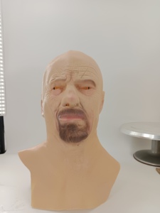 I <span class=keywords><strong>giovani</strong></span> di Halloween testa piena di testa scalza vecchio uomo copricapo in lattice Cosplay maschera a testa piena - Product Image 3