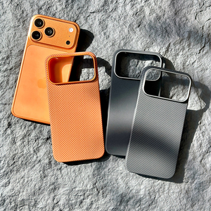เคสโทรศัพท์ V-K01 Classic Aramid Fiber  วัสดุคาร์บอนไฟเบอร์  ฝาปิดแม่เหล็ก สำหรับ iPhone 15 16 17 Pro Max และ Samsung Android - Product Image 6