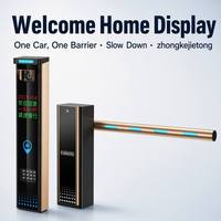 Barrière de parking Keydeone OEM en alliage d'aluminium avec logo personnalisé, moteur CC sans balais, bras de 1 à 6 mètres, système RFID, 150W