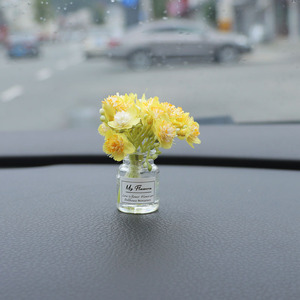 Set di mini vasi di fiori in vetro trasparente per la decorazione del cruscotto dell'auto, accessori per casa delle bambole in scala 1:12 - Product Image 4