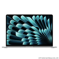 Ordinateur portable Apple Air M3 Slim 2024, écran 15 pouces, processeur quadricœur, 8 Go de RAM, stockage SSD, clavier anglais, accessoires d'origine, presque neuf