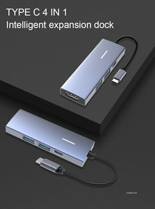 PD Power Charging multifunción 4 en 1 USB C Hub 4K 30Hz para <span class=keywords><strong>adaptador</strong></span> <span class=keywords><strong>HDMI</strong></span> 2,0 3,0 Tipo-C Laptop Extender para Macbook <span class=keywords><strong>Pro</strong></span> <span class=keywords><strong>iPad</strong></span> - Product Image 5