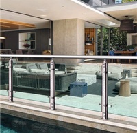 Balustrade en verre WANJIA, balcon, cadre en aluminium sans cadre, garde-corps en verre trempé pour escalier