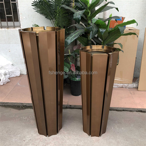 <span class=keywords><strong>Vase</strong></span> de sol moderne de luxe en acier inoxydable et jardinière décorative <span class=keywords><strong>XXL</strong></span>, <span class=keywords><strong>vase</strong></span> à fleurs en métal doré pour hôtel et décoration intérieure - Product Image 2
