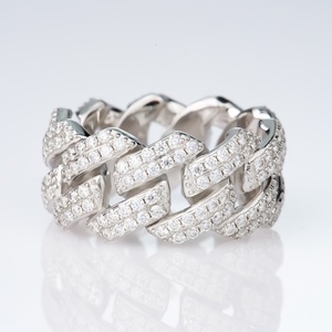 Xingyue Vente en gros Conception personnalisée Hip Hop Argent véritable 925 Sterling Bijoux fins pour hommes Bague en diamant Moissanite pour hommes - Product Image 4