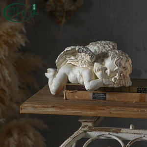 European Style Distressed Angel <b>Figurine</b> Resin Craft Artistic Home Decoration Coffee Shop <b>Garden</b> Ornament A3231 - Product Image 1