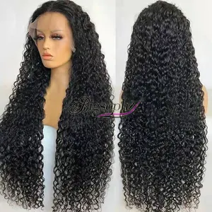 Wholesale Kinky Curly Human Hair Wig Vendors Hd Lace Frontals 13x6 13x4 Long Hair Wig for Female Raw Indian Hair Extensions Wigs