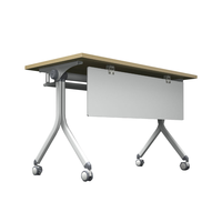 Bureau de formation moderne et minimaliste, pliable et mobile, facile à assembler, pour salle de conférence et ordinateur