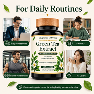Poudre d'extrait de thé vert certifiée Halal, favorise un métabolisme sain et une énergie naturelle, complément alimentaire à base de plantes - Product Image 3